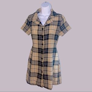 Plaid Mini Dress